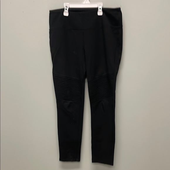 Parasuco Black Motto Leggings Size Medium EUC - Picture 1 of 4